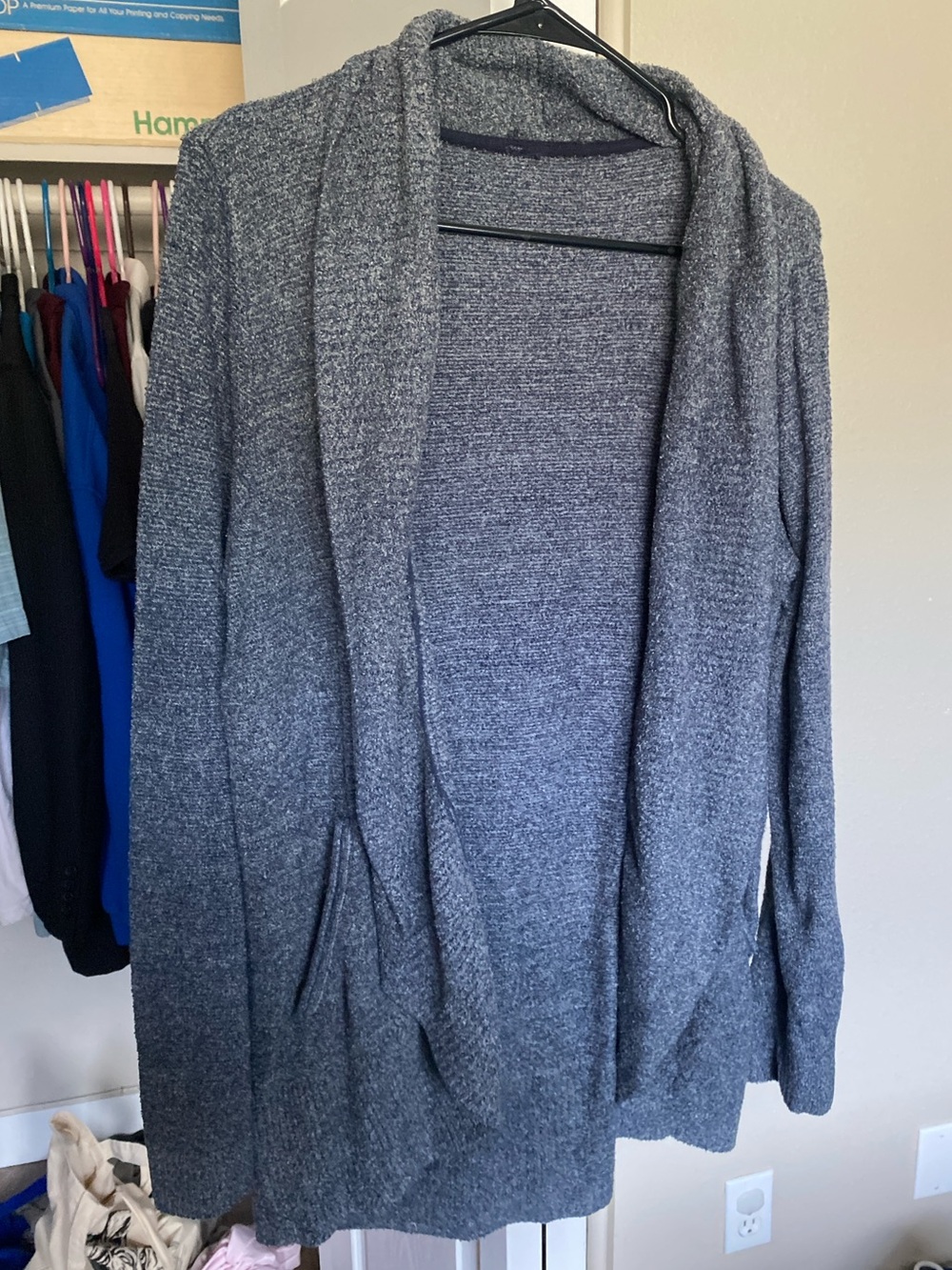 No brand blue cardigan